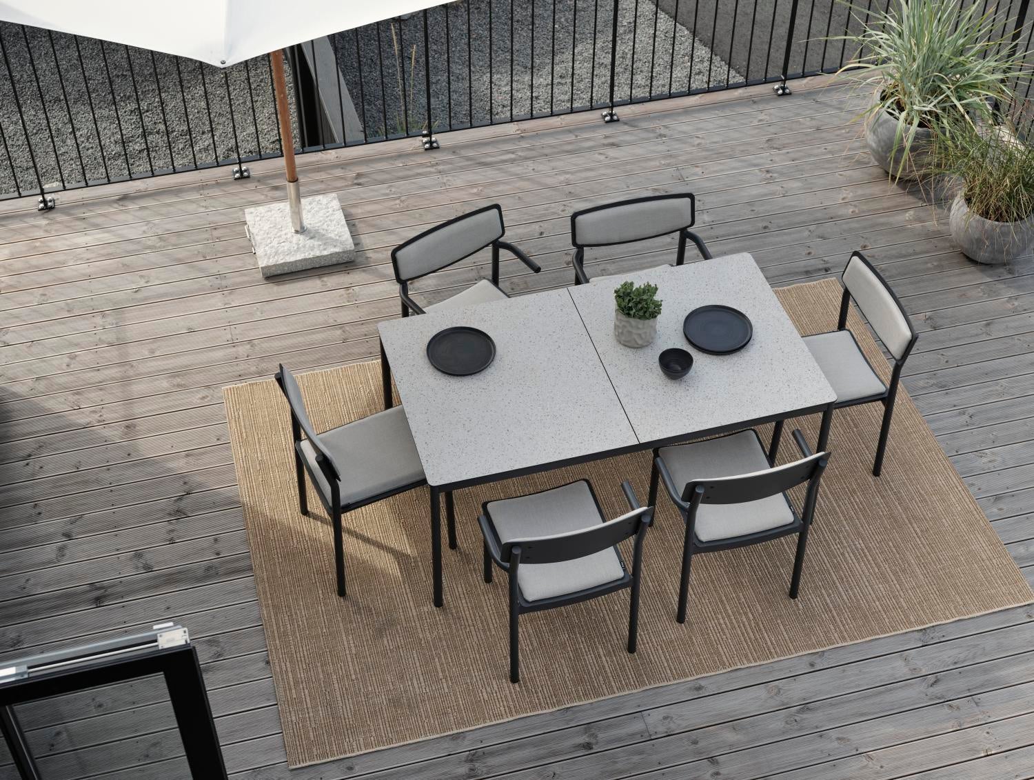 Gusty chaise de table Anthracite/ash