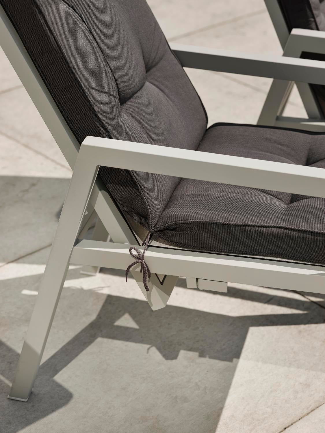 Newfort fauteuil avec dossier réglable Light Grey/Off-White