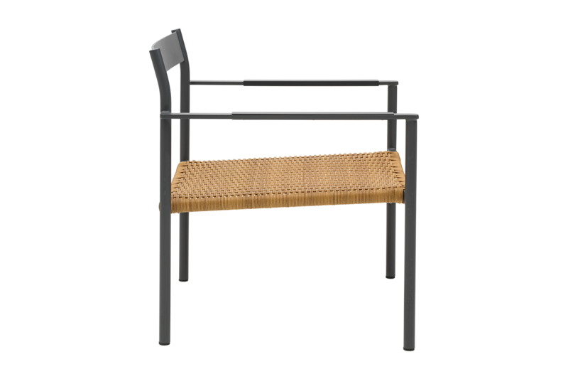DK fauteuil lounge Antracit/Natur