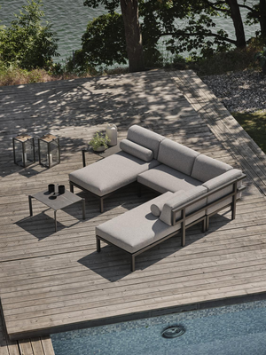 Gonesse salon de jardin Anthracite/gris