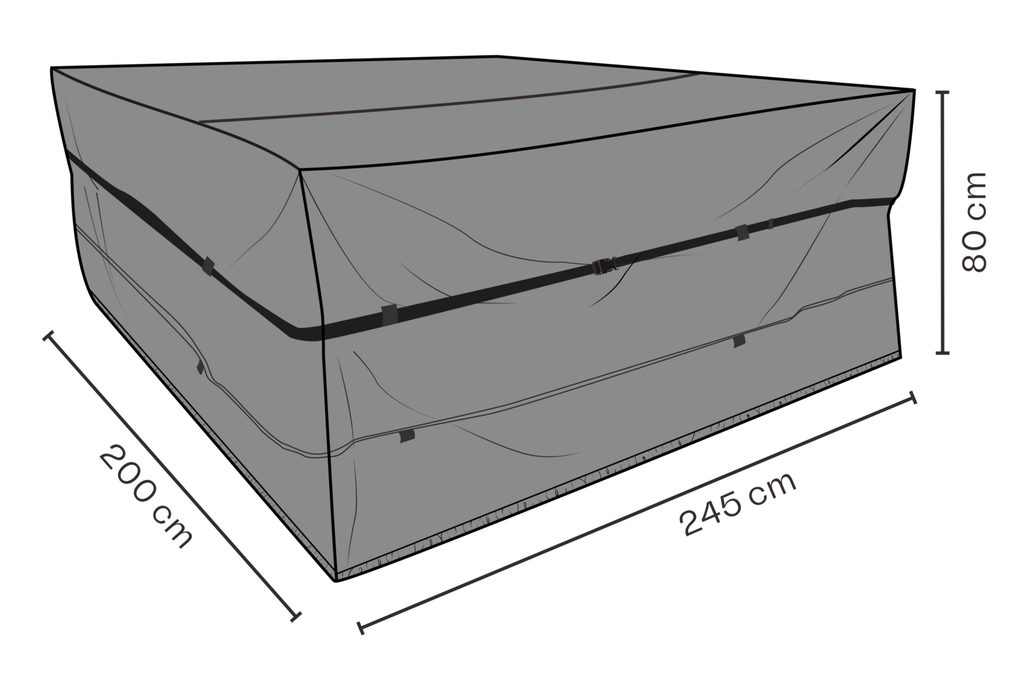 Cover ensemble salle à manger Black-Breathable