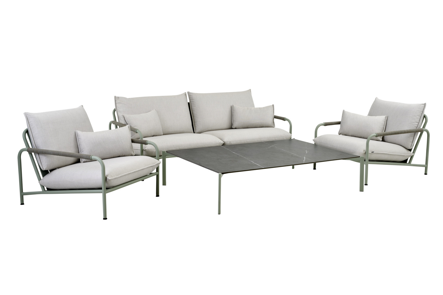 Lerberget fauteuil Dusty Green/ash