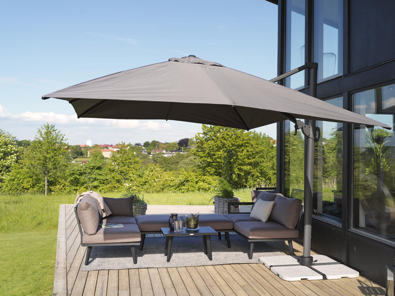 Varallo parasol sans pied Anthracite/gris