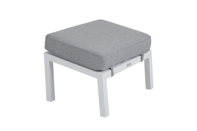 Belfort repose-pieds Blanc/Pearl grey