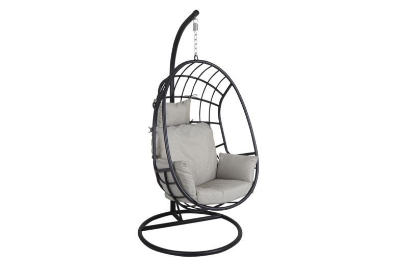 Palo fauteuil suspendu Noir/Pearl Grey