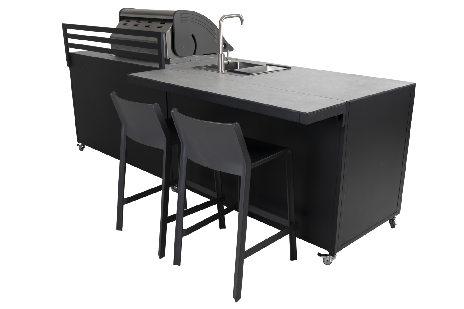 Fornax étagère Noir/gris