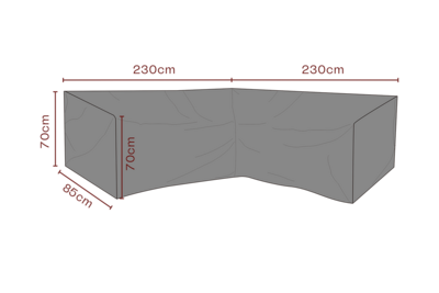 Cover canapé d’angle Noir