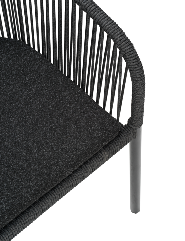 Delta fauteuil Anthracite/Teddy Black