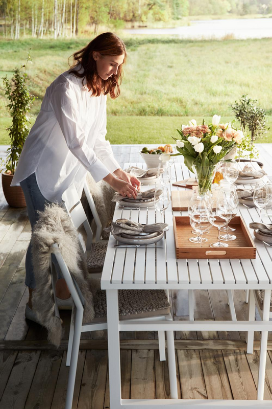 Delia chaise de table Blanc