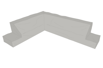 Cover canapé d’angle Gris