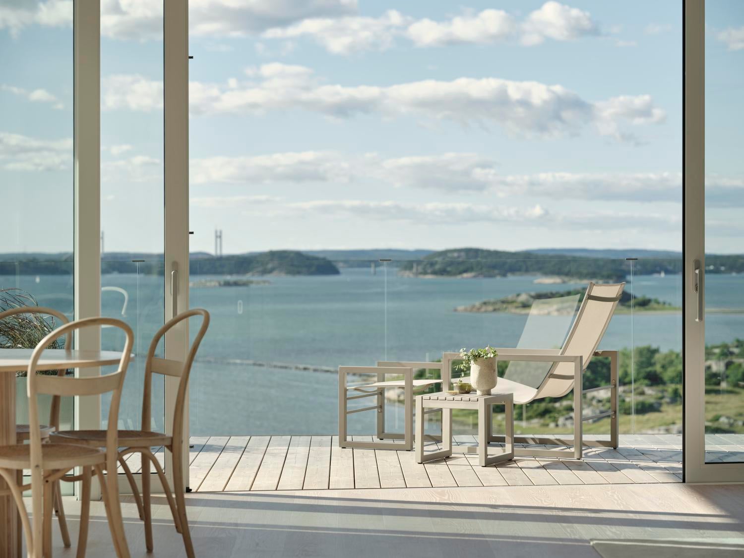 Vevi repose-pieds Khaki/Off-white