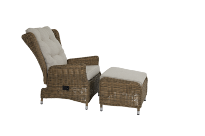 Vallmo fauteuil avec dossier réglable Rustique/Sable