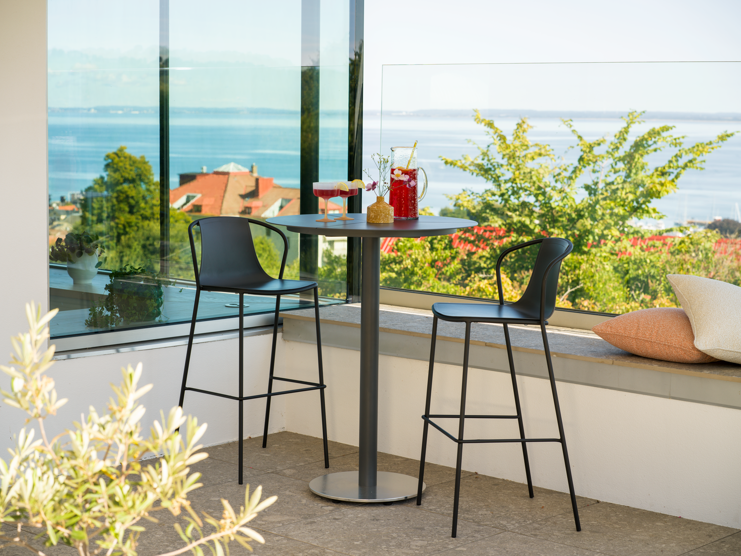 Peace table de bar Anthracite