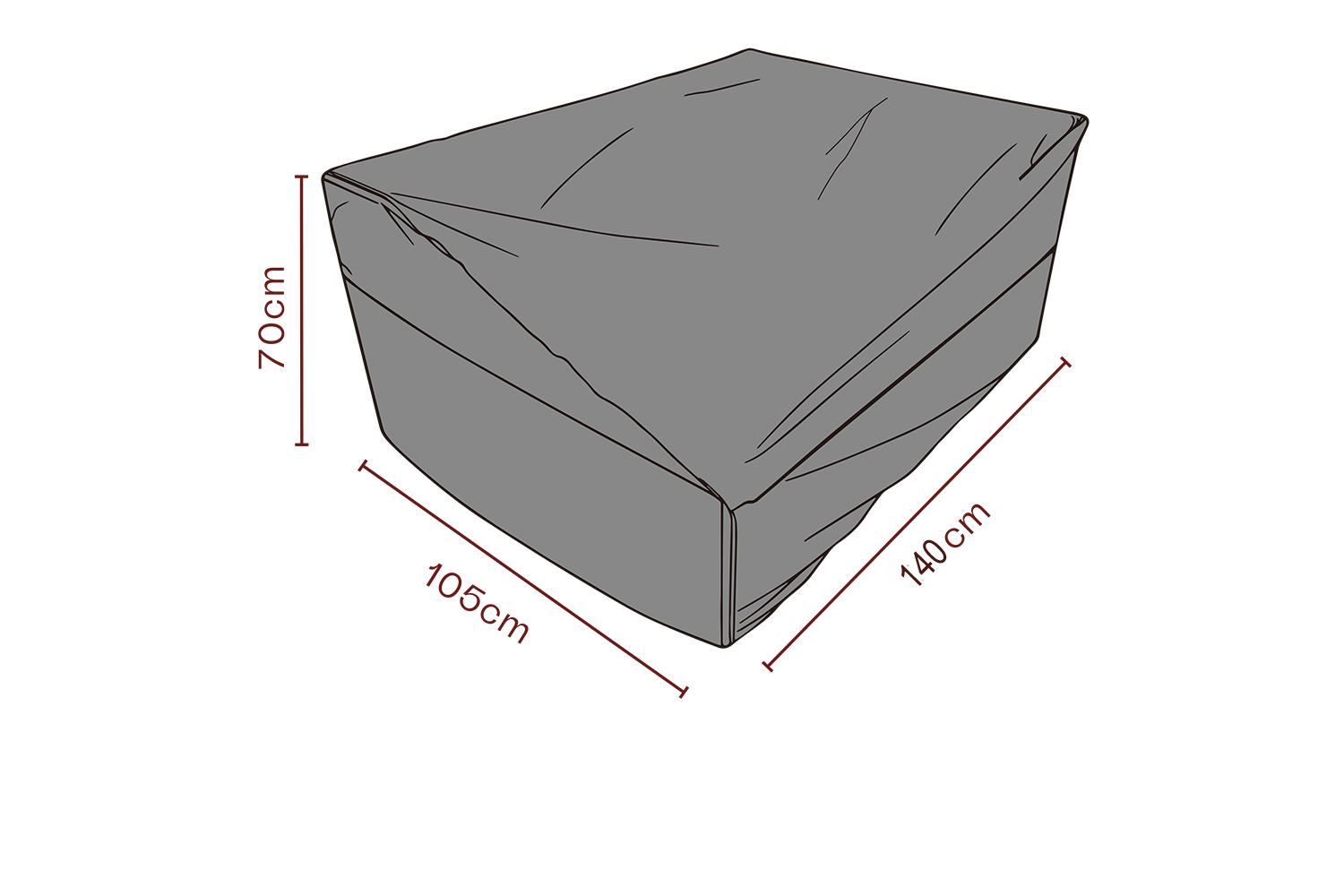 Cover canapé Black-Breathable