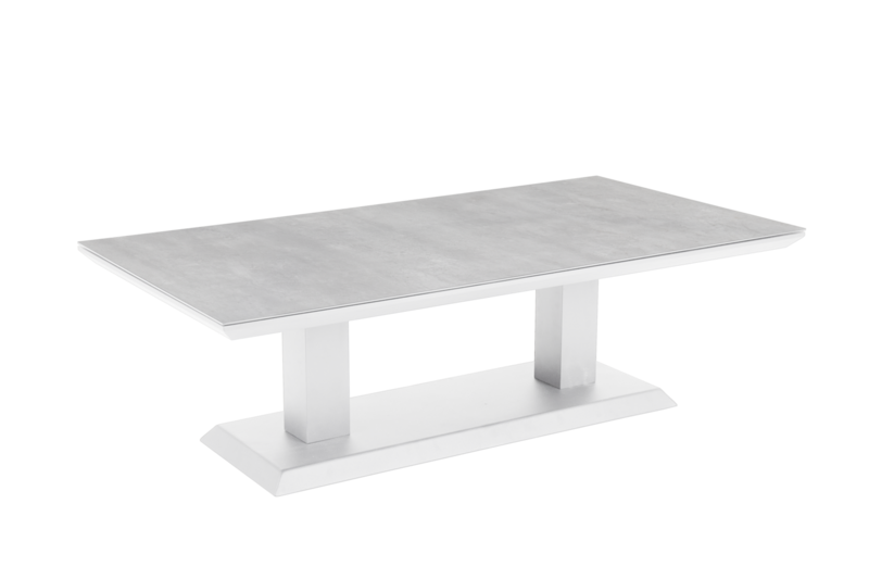 Heis table salon Blanc/gris
