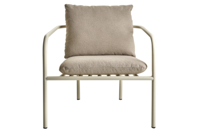 Bendt fauteuil Pearl White/Teddy Beige