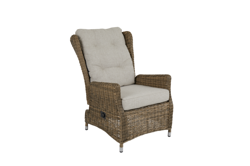 Vallmo fauteuil avec dossier réglable Rustique/Sable