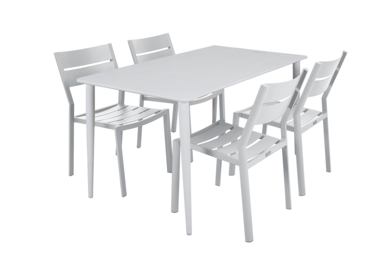 Delia chaise de table Blanc