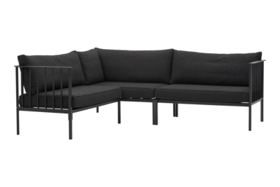 Upper salon de jardin Noir/Teddy Black