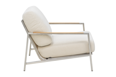 Naos fauteuil Stainless Steel/Dot Beige