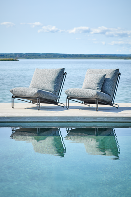 Blixt fauteuil lounge Noir/Teddy Ant