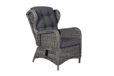 Rosita fauteuil avec dossier réglable Gris/gris