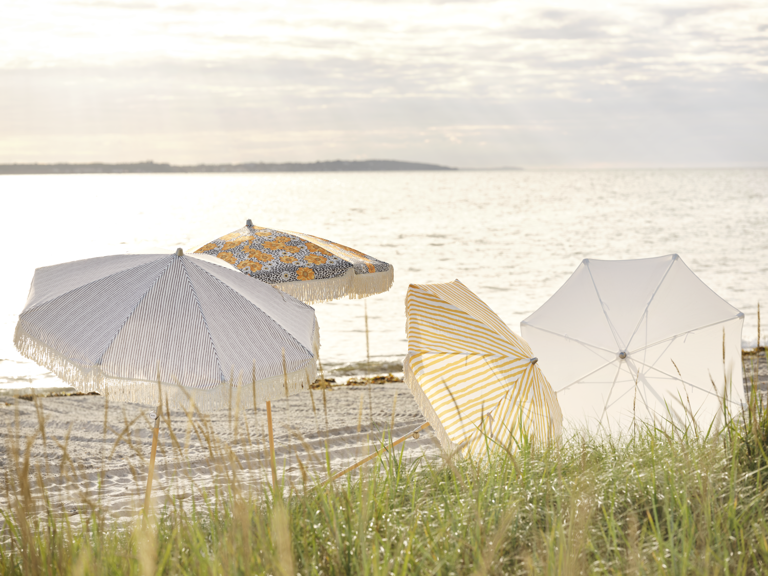 Gatsby parasol Grey Stripe