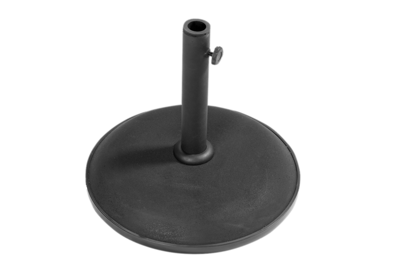 Brage pied de parasol, 35 kg Noir