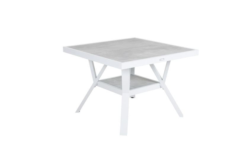 Samvaro table salon Blanc/gris