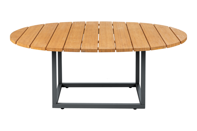 Olive table salon Anthracite/Bamboo