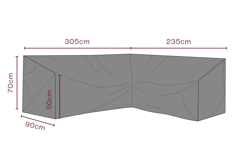 Möbelskydd canapé d’angle Black-Breathable