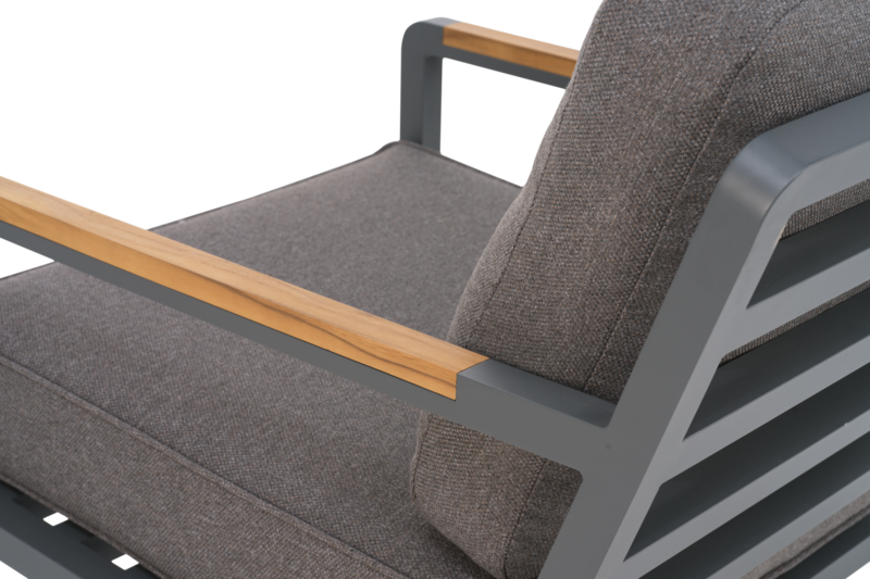 Nova salon de jardin Anthracite/Soft Dawn