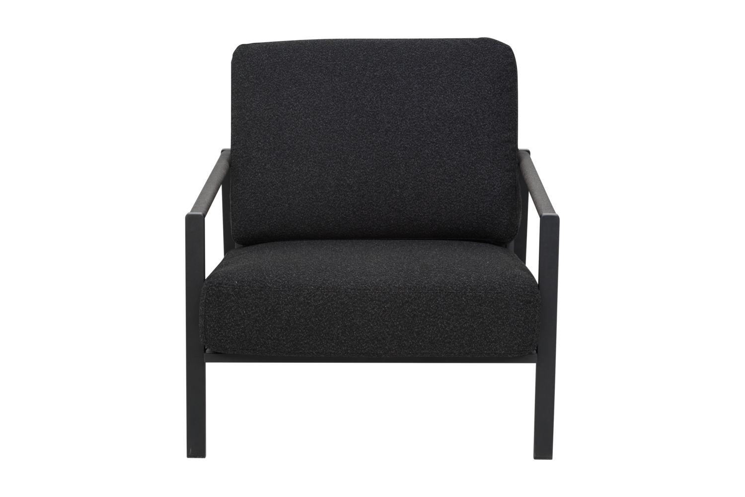 Lyra fauteuil Noir/Teddy Black