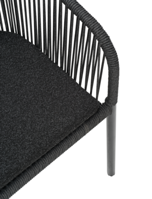 Delta fauteuil Anthracite/Teddy Black