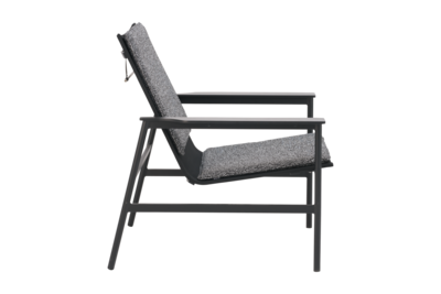 Soro fauteuil lounge Noir/Teddy Ant