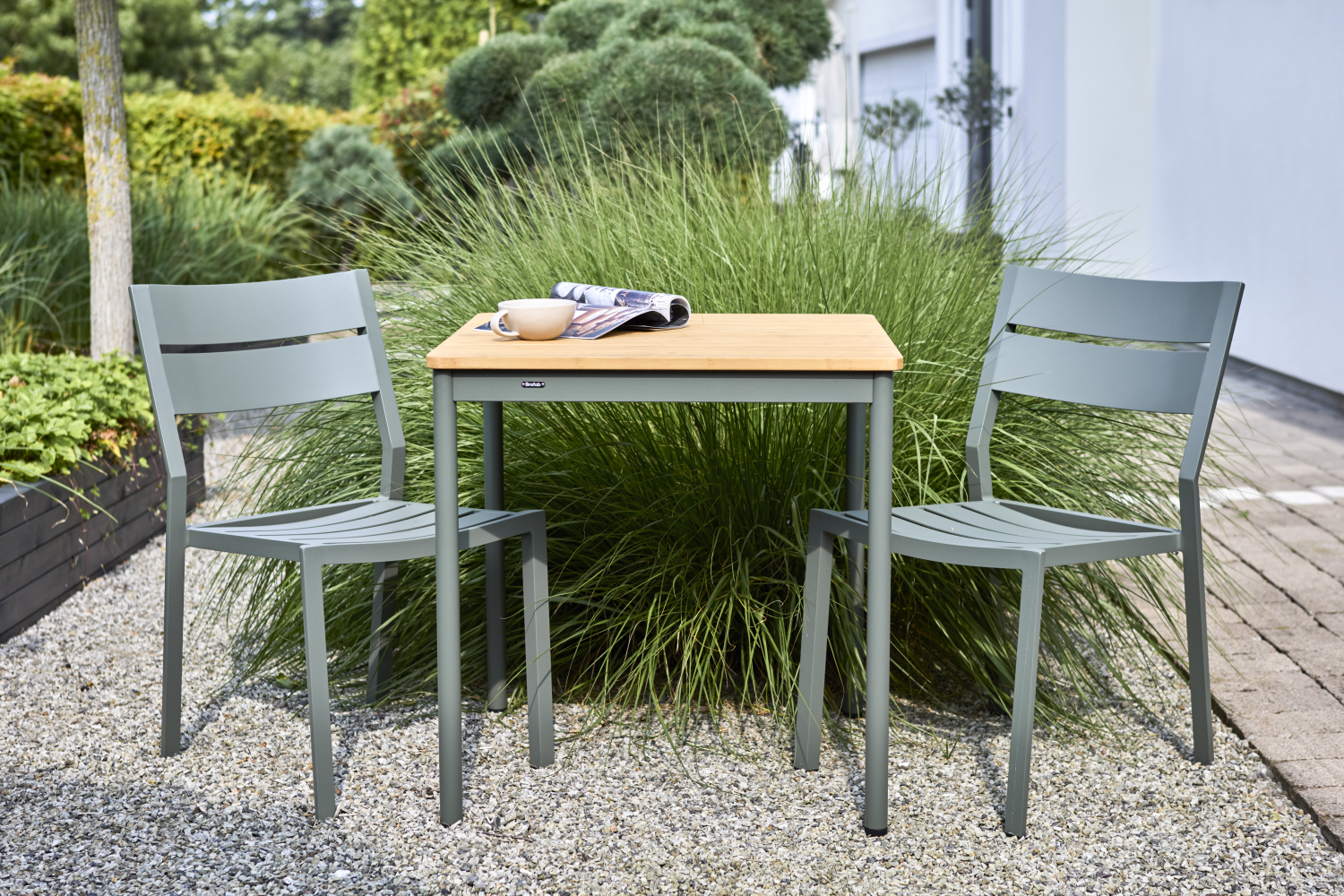 Nox table café Nordic Green/Bamboo