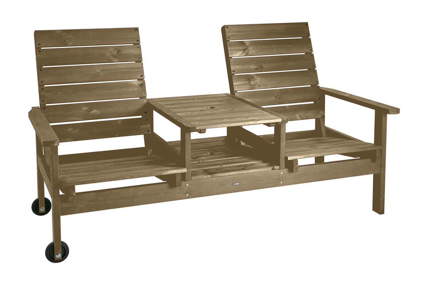 Du & Ja Canapé 2 places Brun