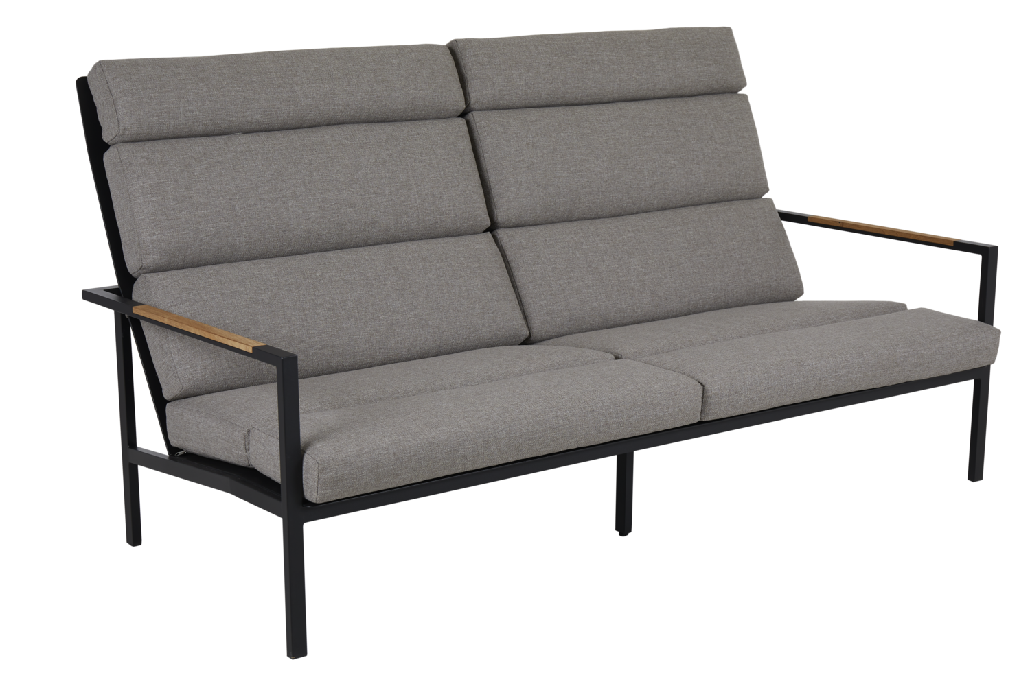 Indus Canapé 3 places Noir/beige