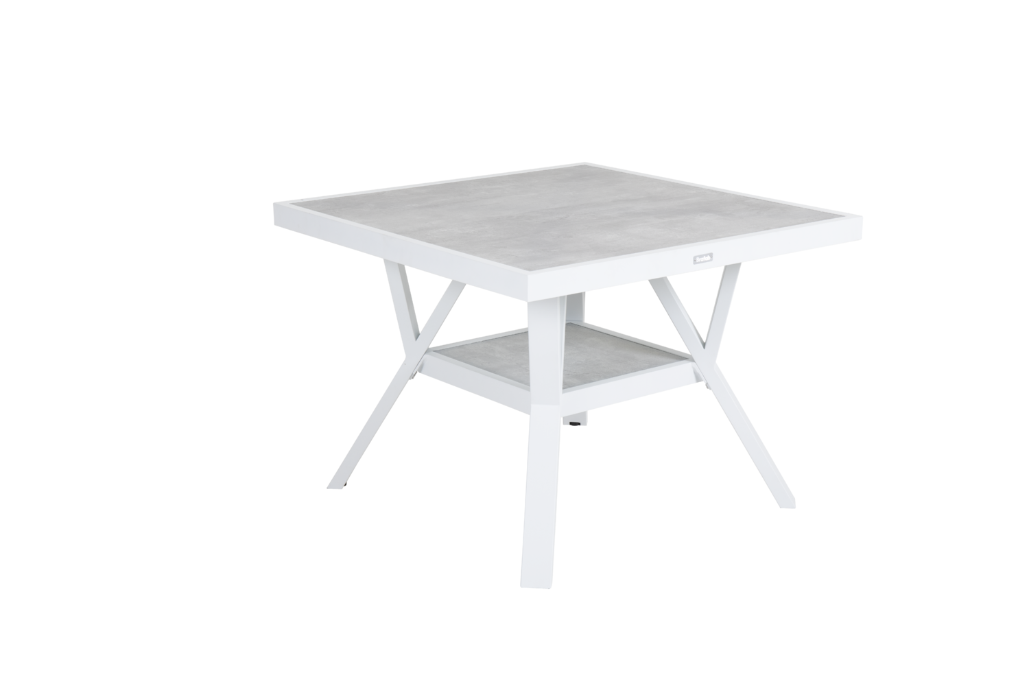 Samvaro High table salon Blanc/Gris
