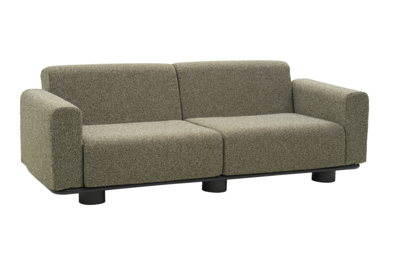Bolster 1_Soffa_2,5-sits Anthracite/Teddy Verde