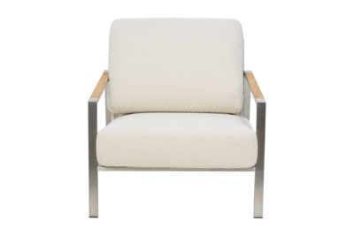 Naos fauteuil Stainless Steel/Dot Beige