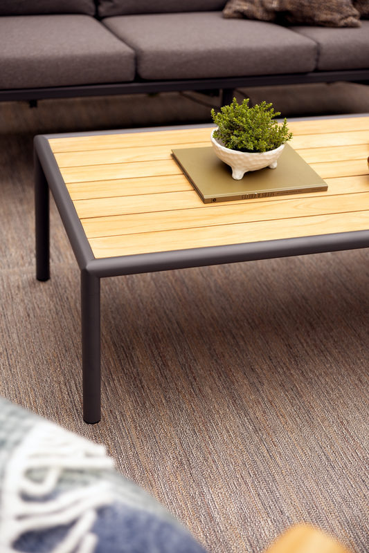 Gordon table salon Antracit/Natur