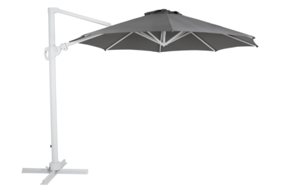 Varallo parasol sans pied Blanc/gris