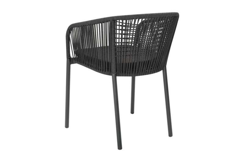 Delta fauteuil Anthracite/Teddy Black