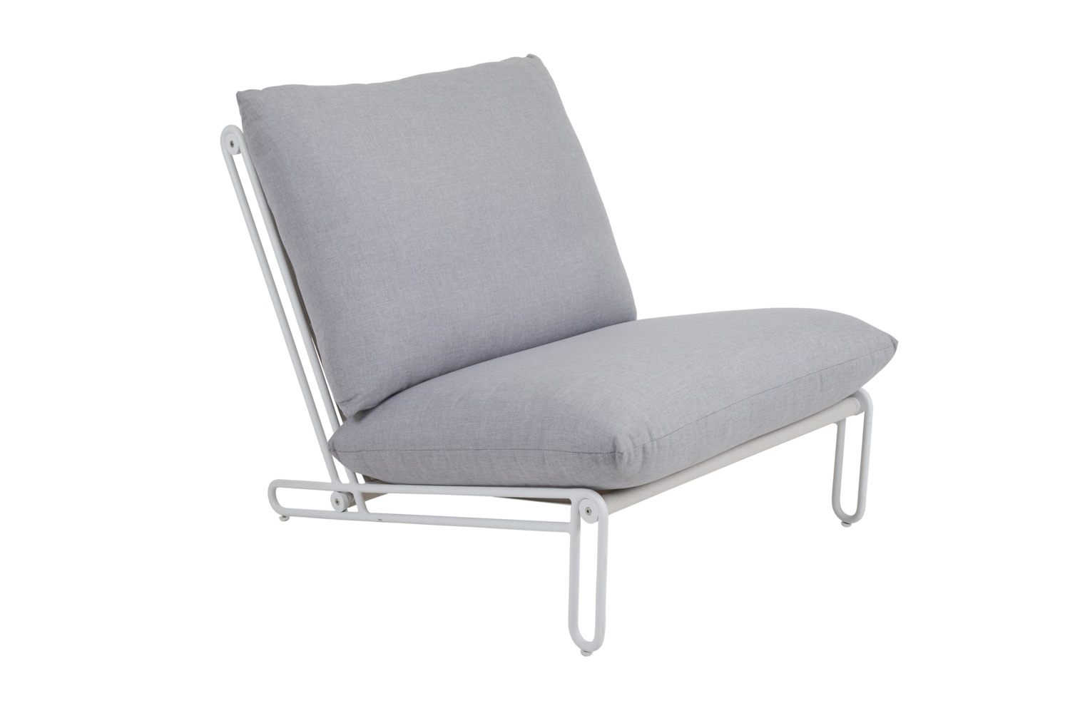 Blixt fauteuil Blanc/Sky grey