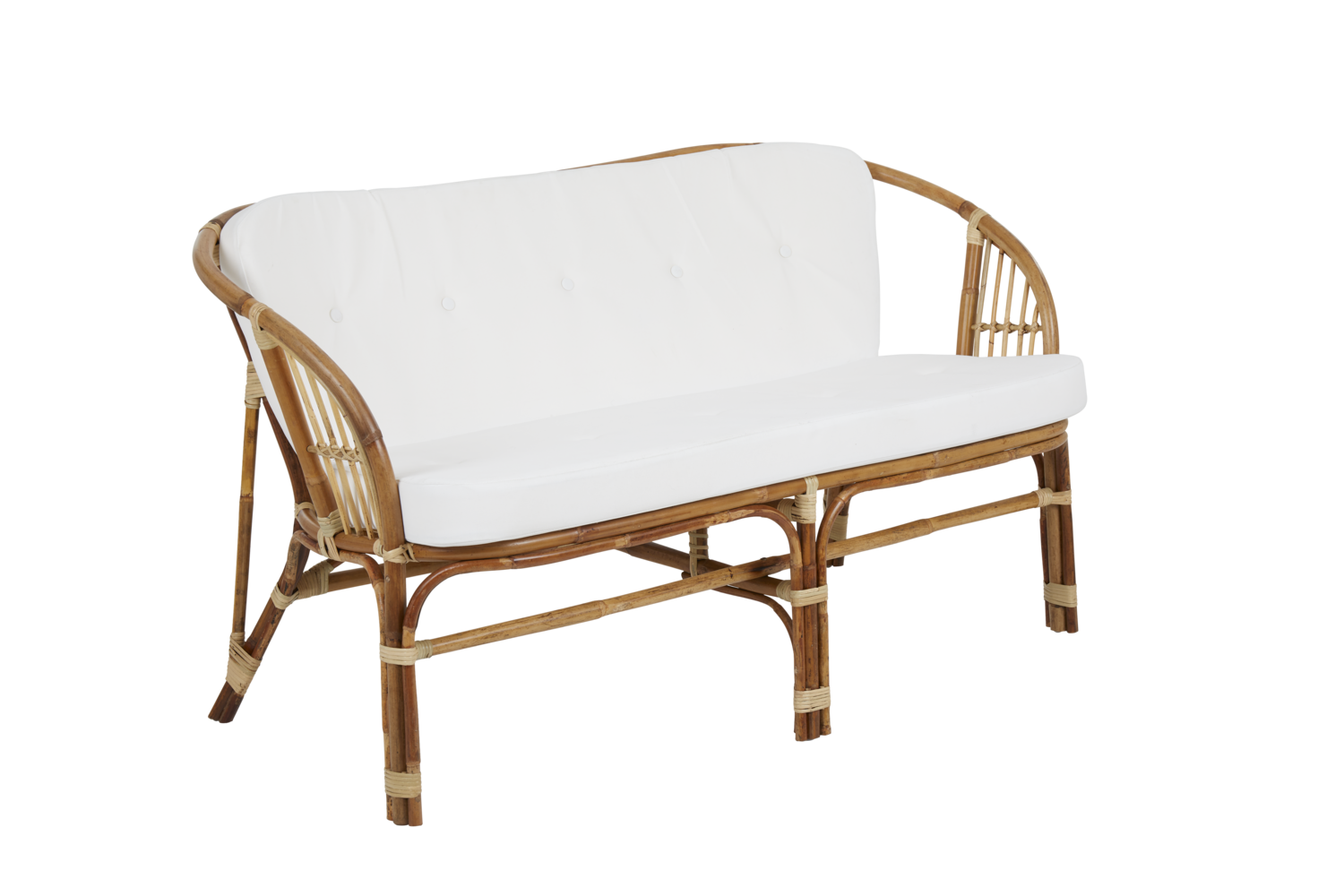 Astrakan Canapé 2 places Couleur naturelle/blanc