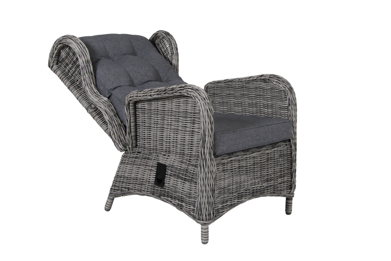 Rosita fauteuil avec dossier réglable Gris/gris