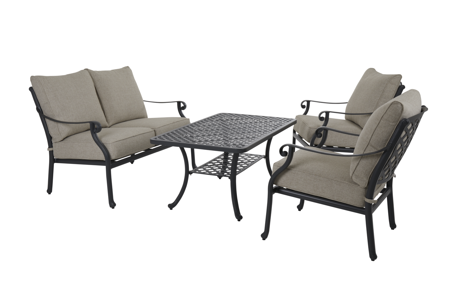 Arras table salon Anthracite