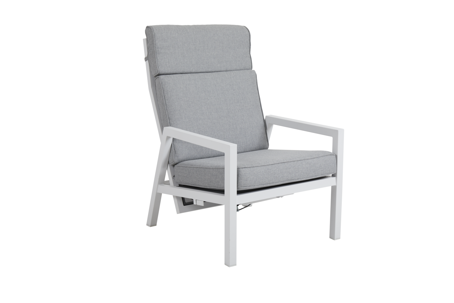 Belfort fauteuil avec dossier réglable Blanc/Pearl grey