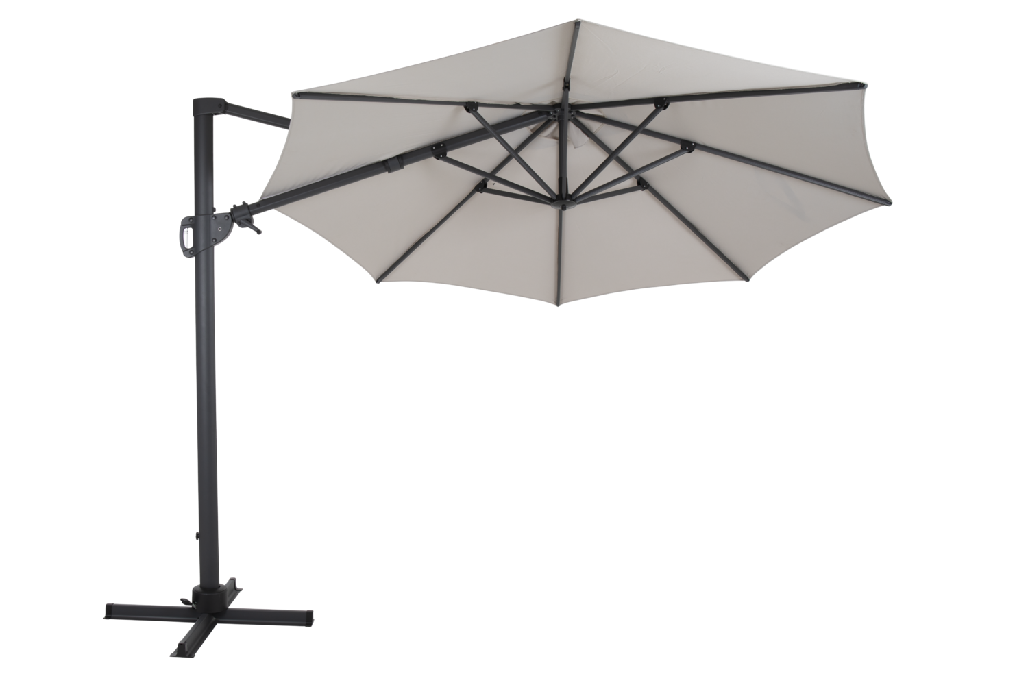 Varallo parasol sans pied Anthracite/khaki